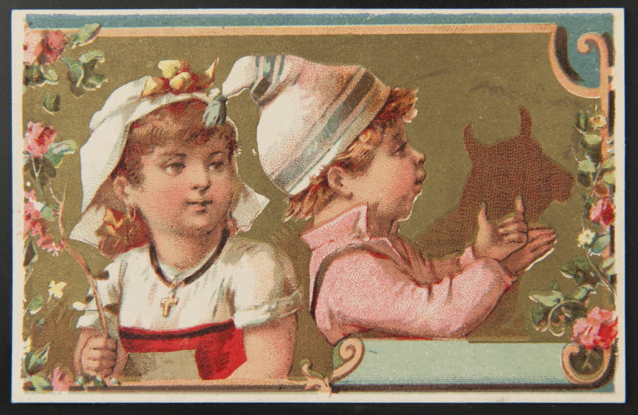Bourgerie carte réclame chromo Paris 1880-1910 1995.1.1335.1 Photo