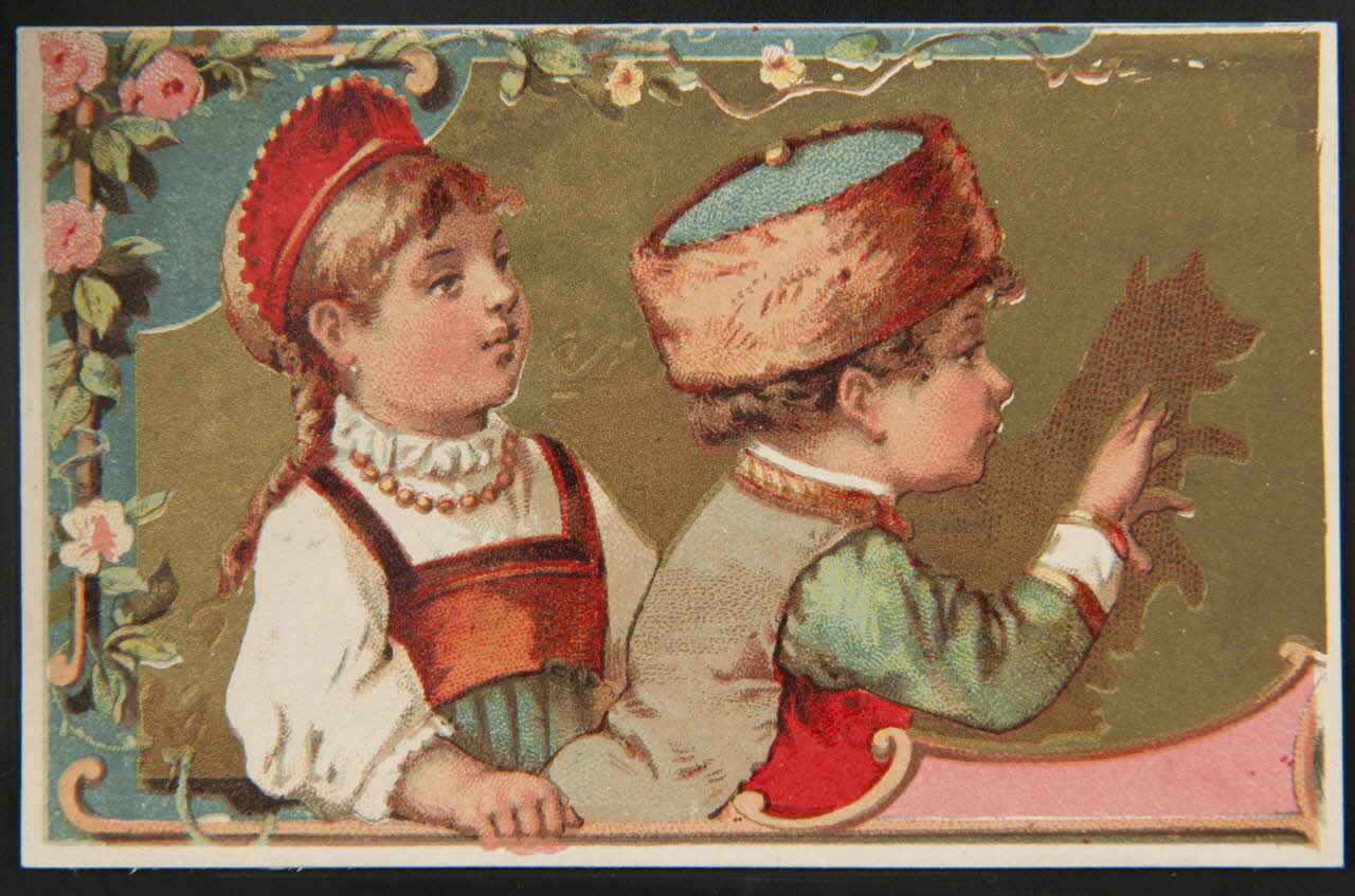 Bourgerie carte réclame chromo Paris 1880-1910 1995.1.1335.3 Photo