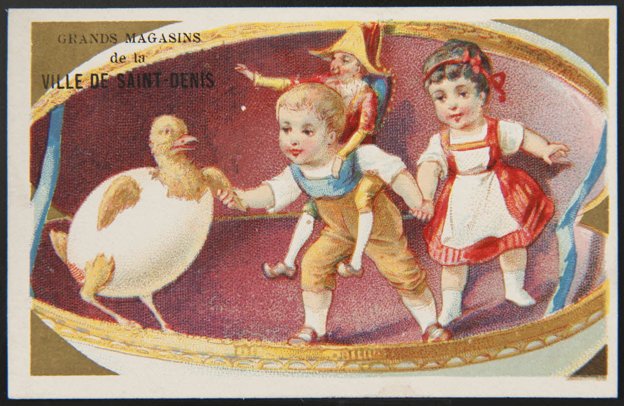 Bourgerie carte réclame chromo Paris 1880-1910 1995.1.1336.3 Photo