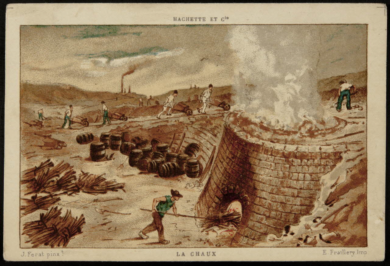 Ferat J. ; Hachette ; Fraillery E. ; Imprimeri carte réclame chromo Paris 1878-1914 1995.1.1386.2 Photo