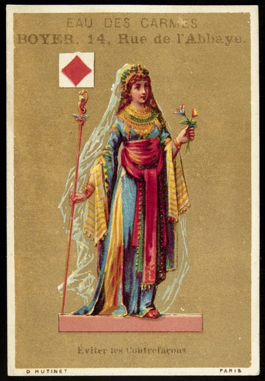 D. Hutinet carte réclame chromo Paris 1880-1890 1995.1.1411.1 Photo