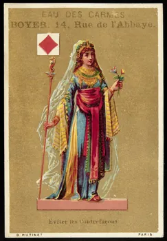 D. Hutinet carte réclame chromo Paris 1880-1890 1995.1.1411.1 Photo