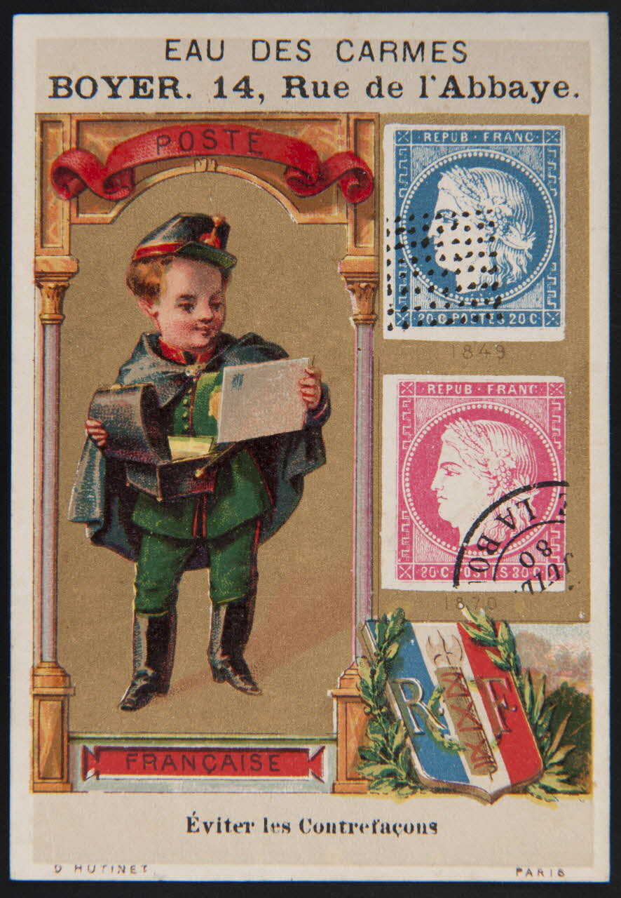 D. Hutinet carte réclame chromo France 1880-1890 1995.1.1413.2 Photo
