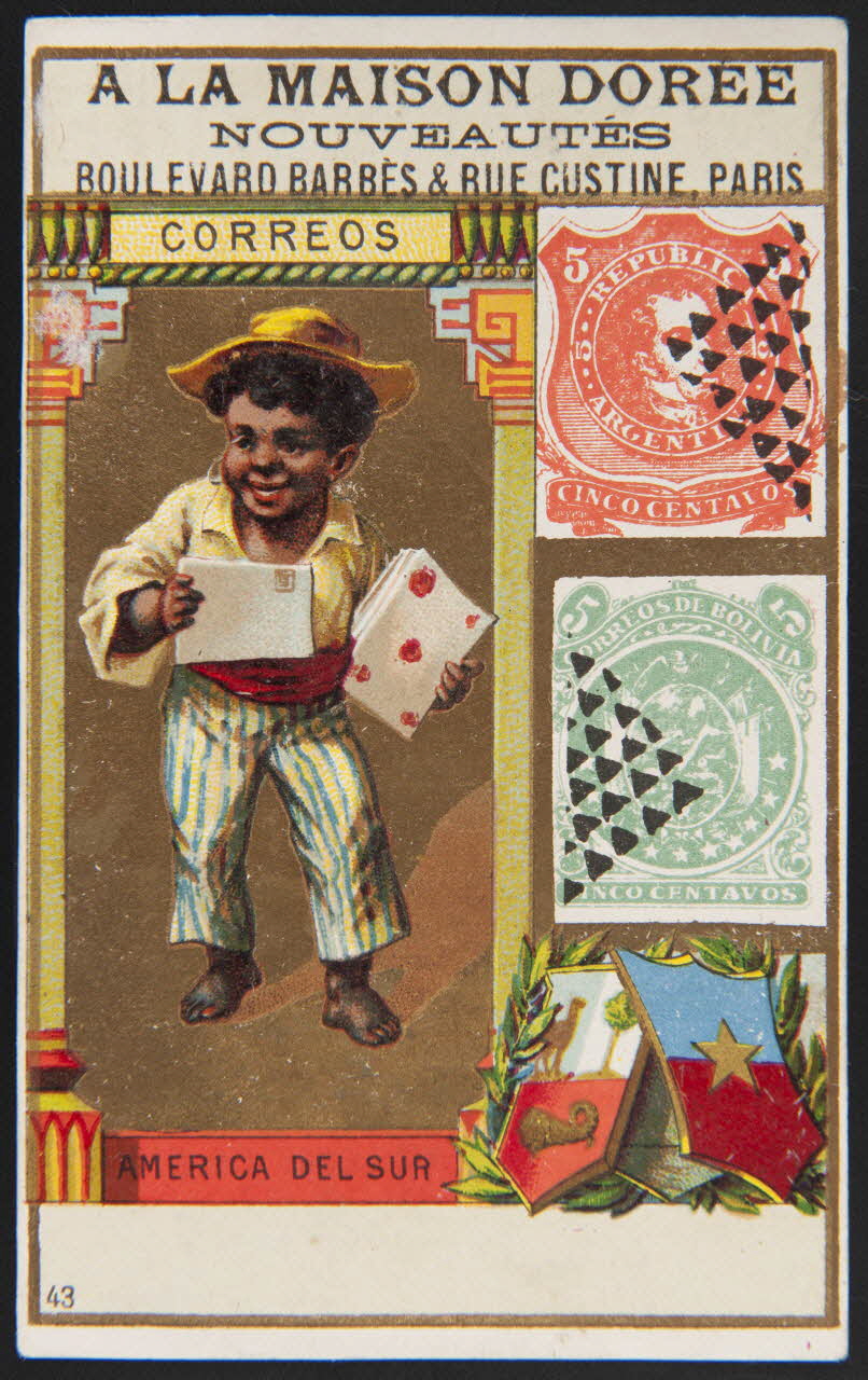 D. Hutinet carte réclame chromo Nord-Pas-de-Calais, France 1880-1890 1995.1.1413.6 Photo