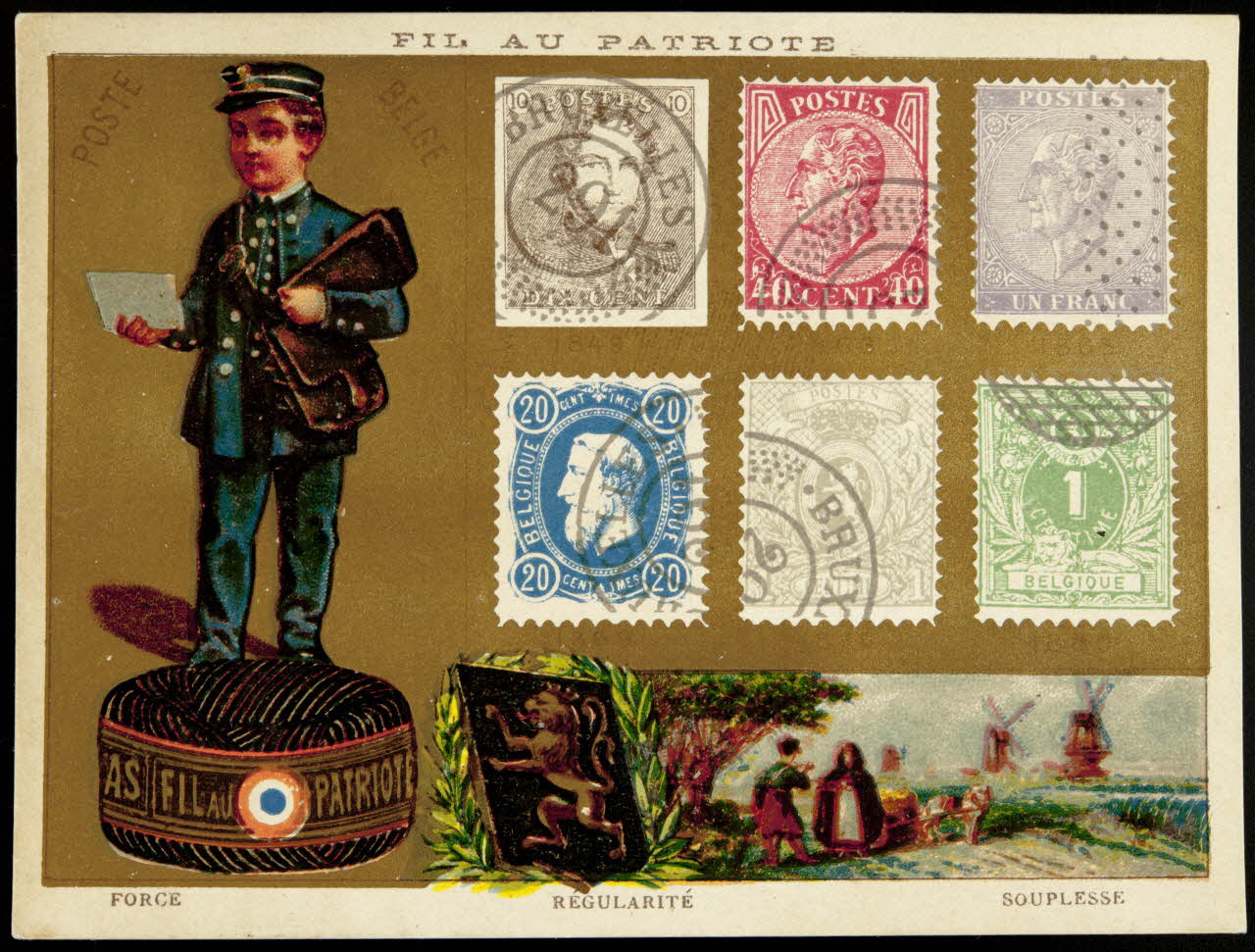 D. Hutinet carte réclame chromo Paris 1880 1995.1.1414.1 Photo