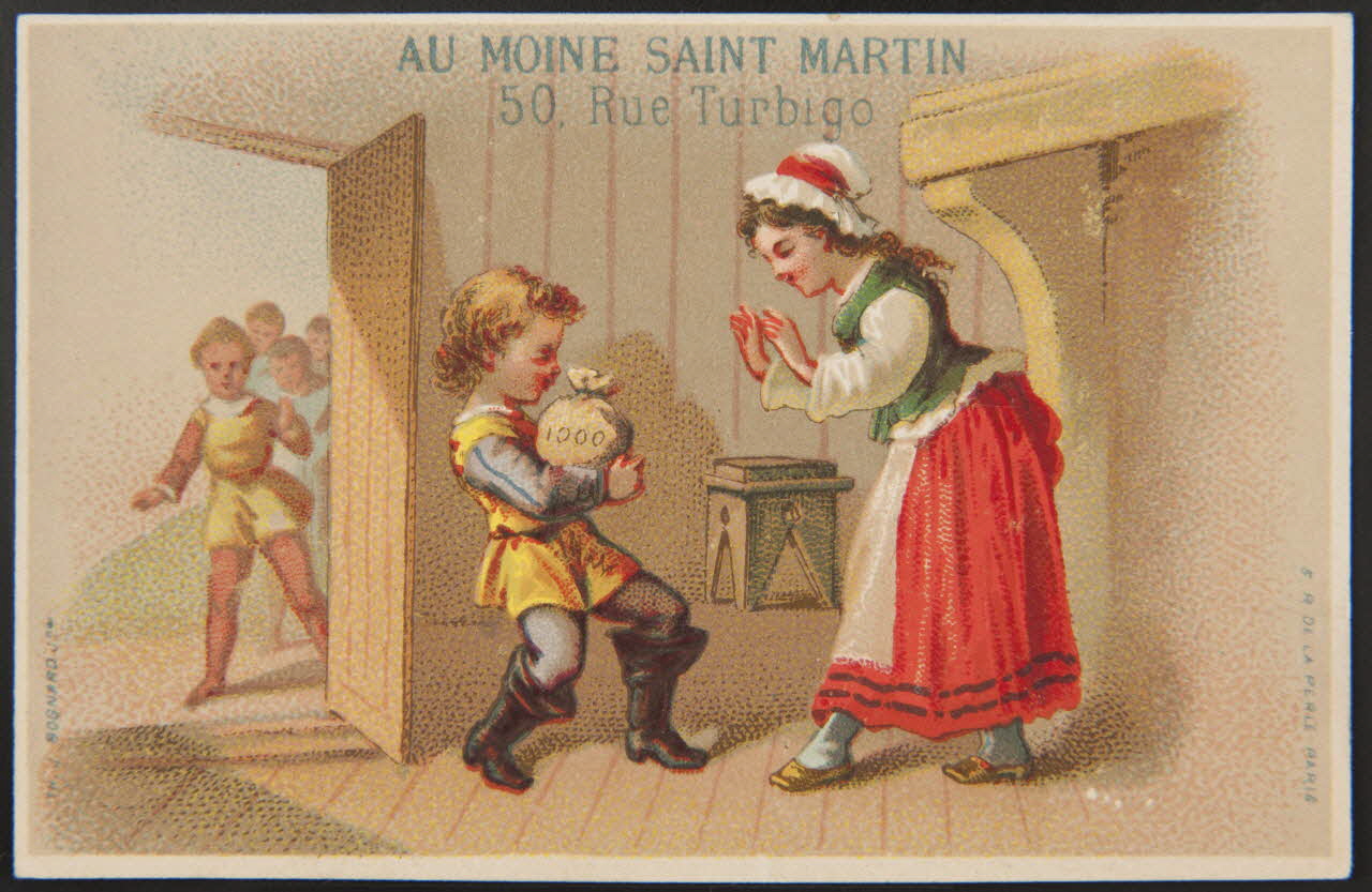 Bognard carte réclame chromo Paris 1876-1890 1995.1.148.5 Photo