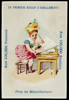 Alfred Clarey carte réclame chromo Asnières 1878-1884 1995.1.1485.5 Photo