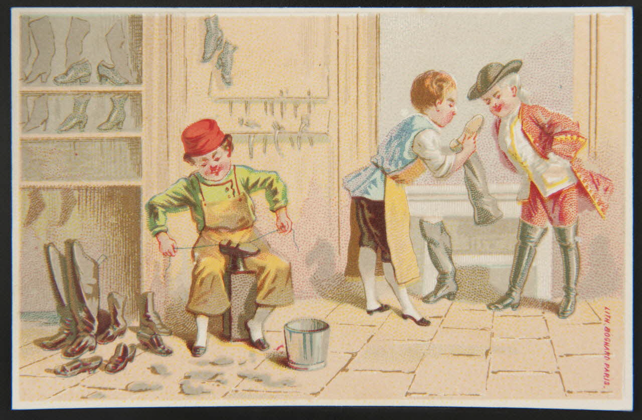 Bognard carte réclame chromo Paris 1876-1890 1995.1.150.3 Photo