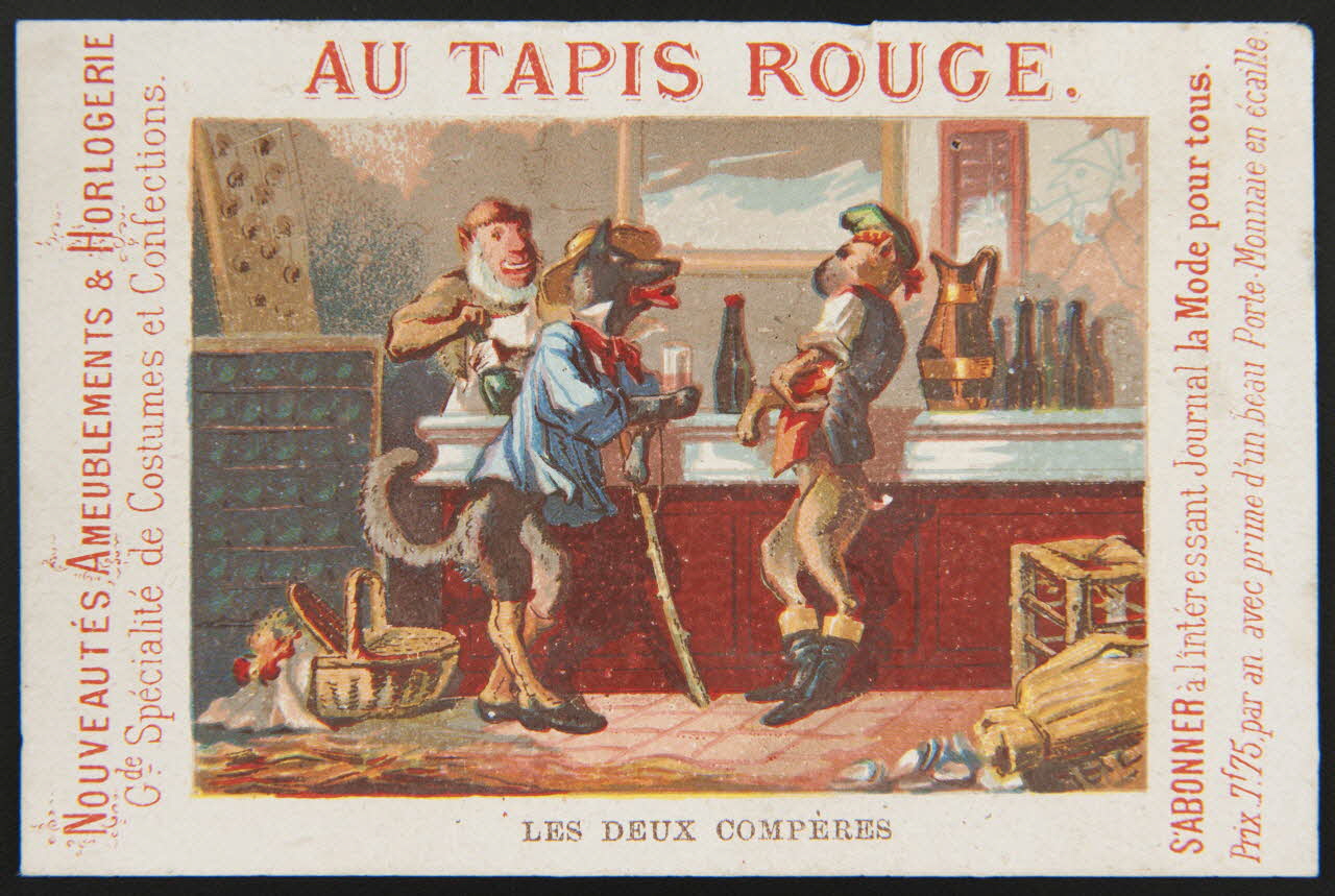 Clarey E. carte réclame chromo Paris 1878 1995.1.1511.14 Photo