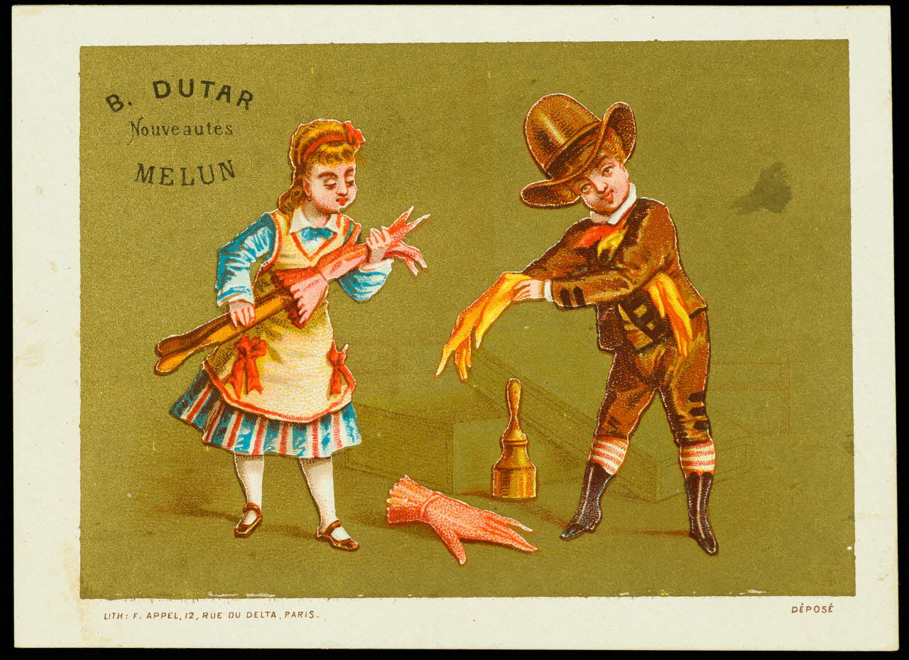 carte réclame chromo Paris 1878-1890 1995.1.1580.2 Photo