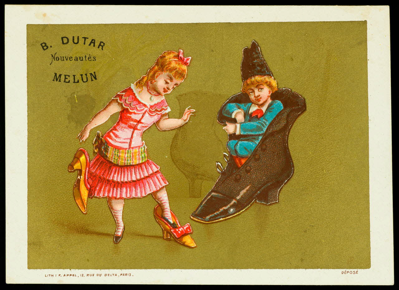 carte réclame chromo Paris 1878-1890 1995.1.1580.5 Photo