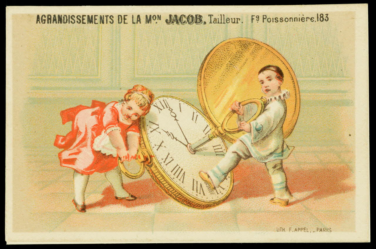 carte réclame chromo Paris 1878-1890 1995.1.1586.1 Photo