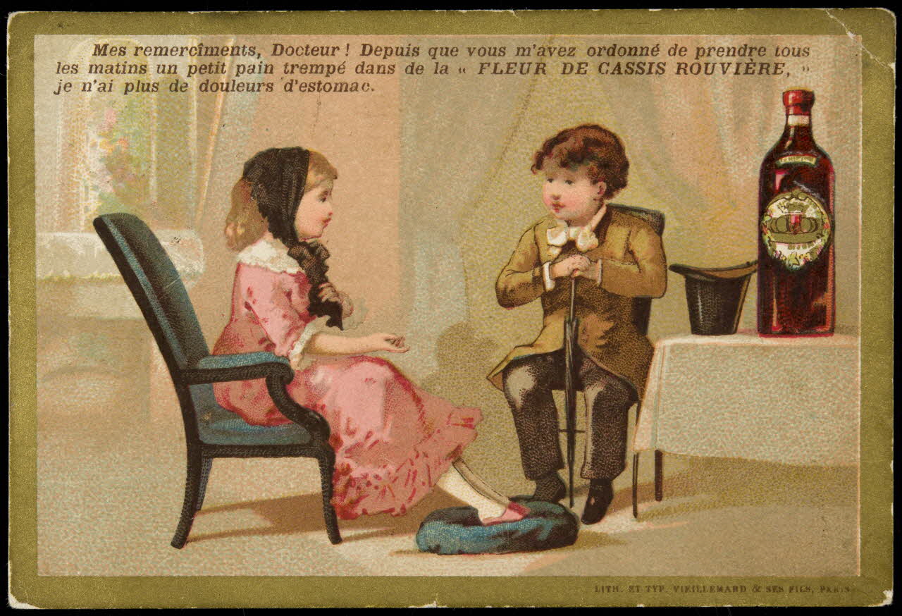 Pierre Vieillemard carte réclame chromo Paris 1886-1895 1995.1.1629.1 Photo