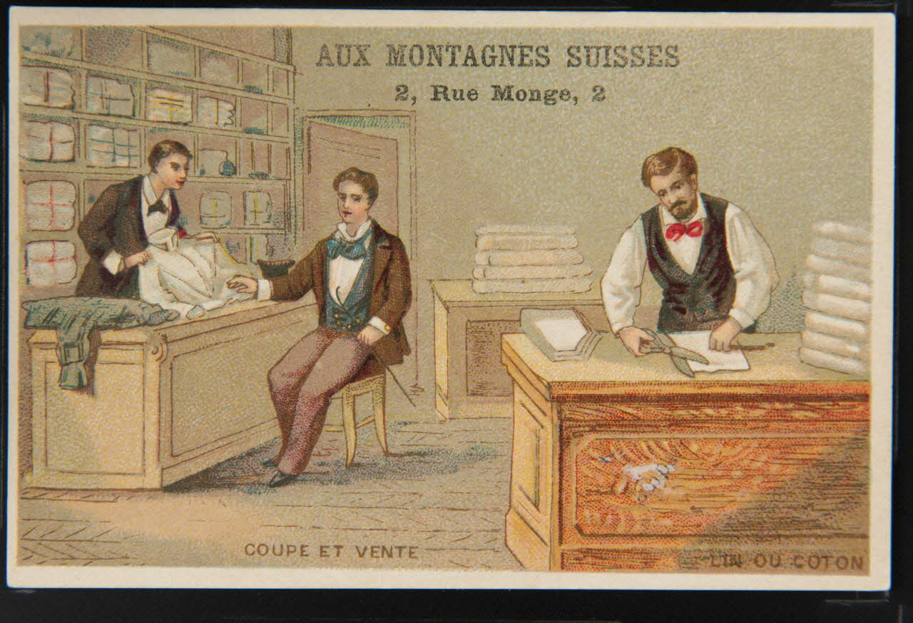 carte réclame chromo Dôle 1881-1889 1995.1.1651.1 Photo