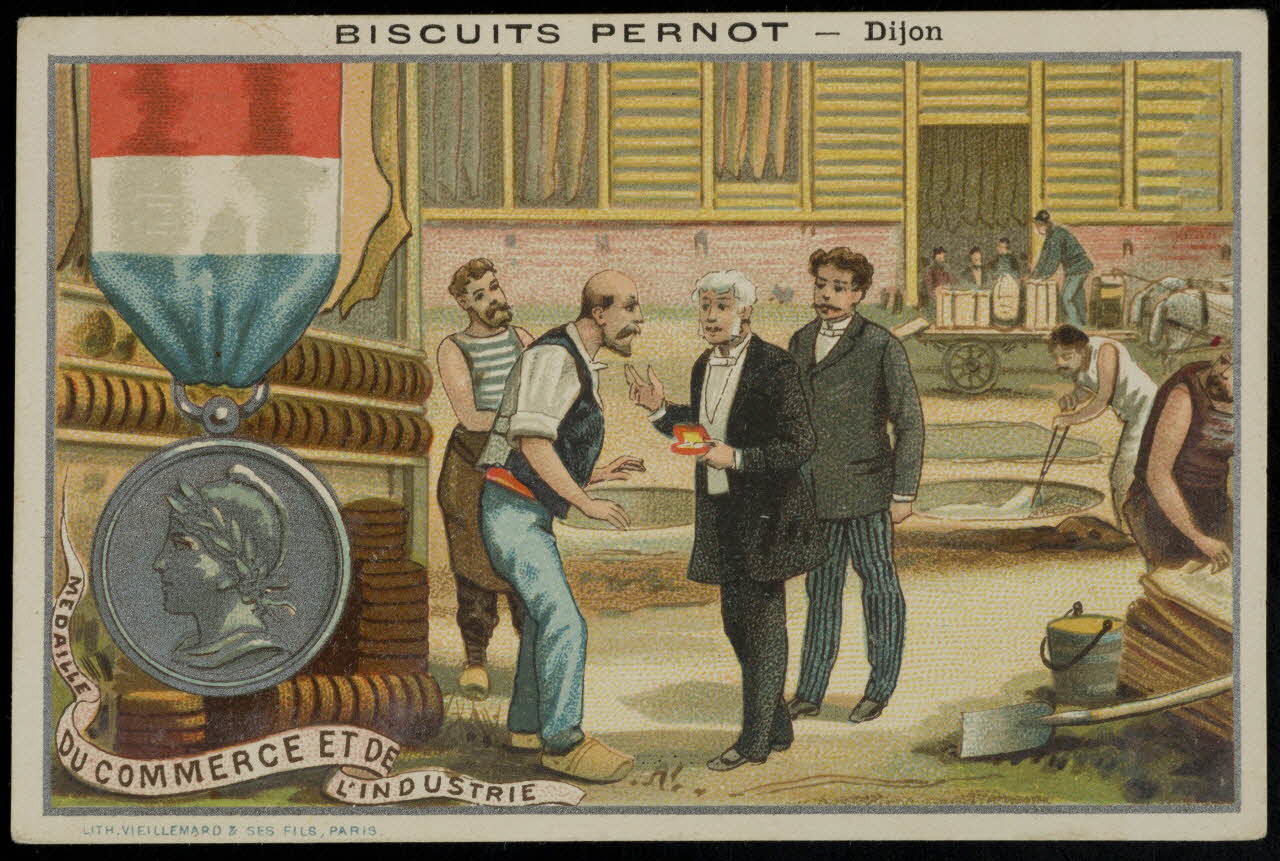 Baster & Vieillemard carte réclame chromo Paris 1886-1906 1995.1.1656.8 Photo