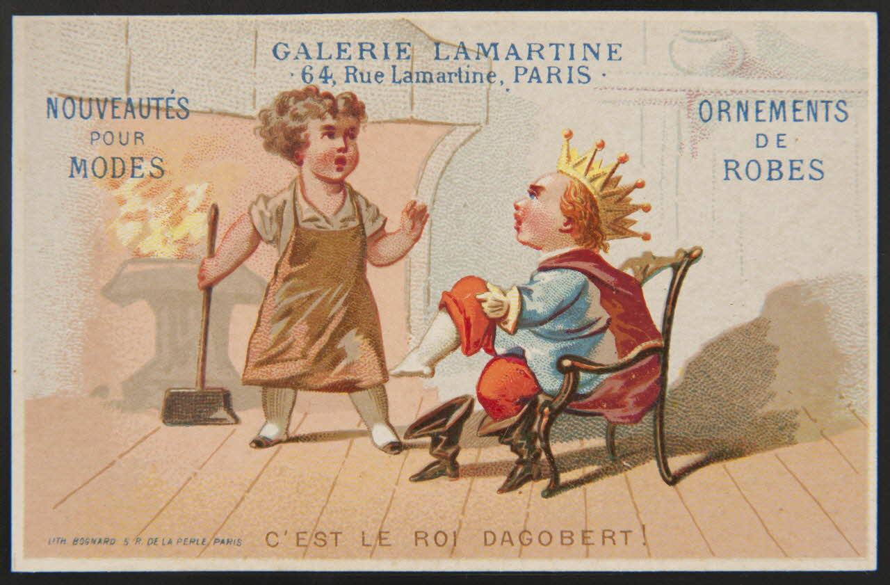 Bognard carte réclame chromo Paris 1876-1890 1995.1.1666.4 Photo