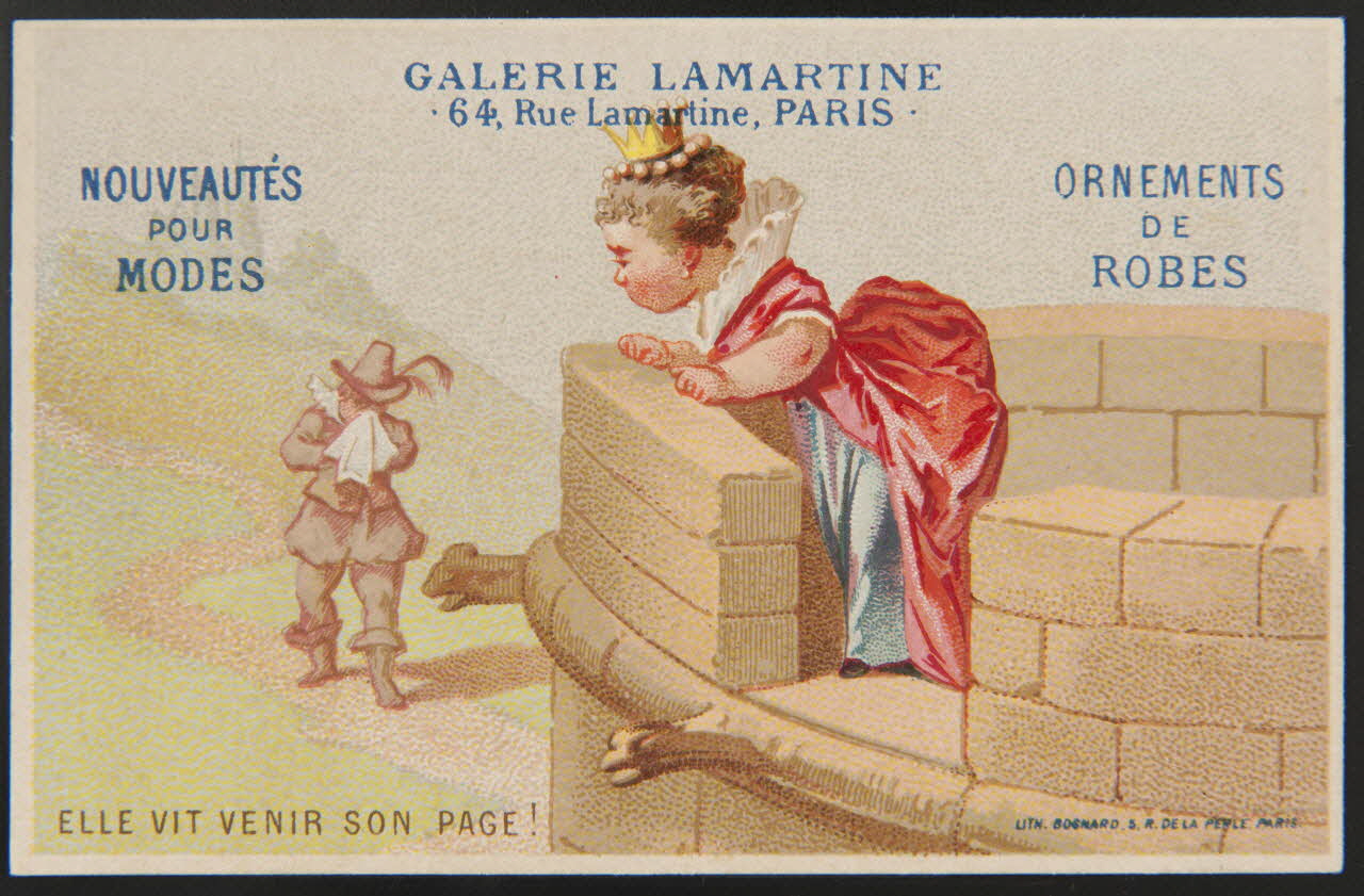 Bognard carte réclame chromo Paris 1876-1890 1995.1.1666.6 Photo