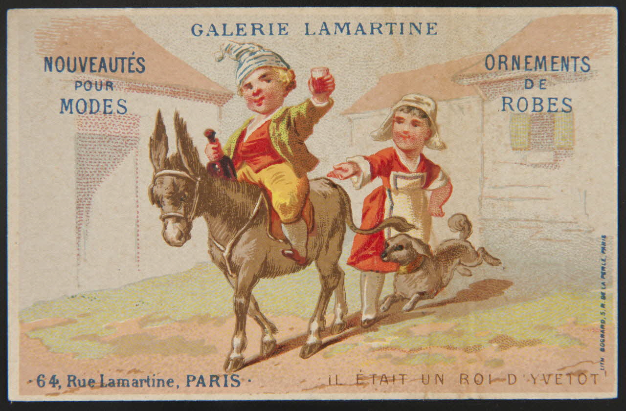 Bognard carte réclame chromo Paris 1876-1890 1995.1.1666.7 Photo