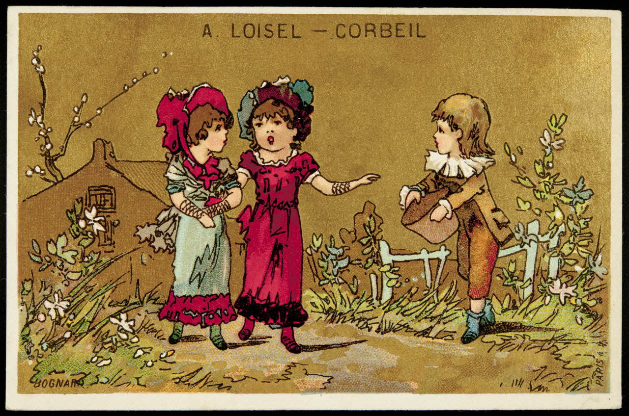 Bognard carte réclame chromo Paris 1876-1890 1995.1.1667.1 Photo