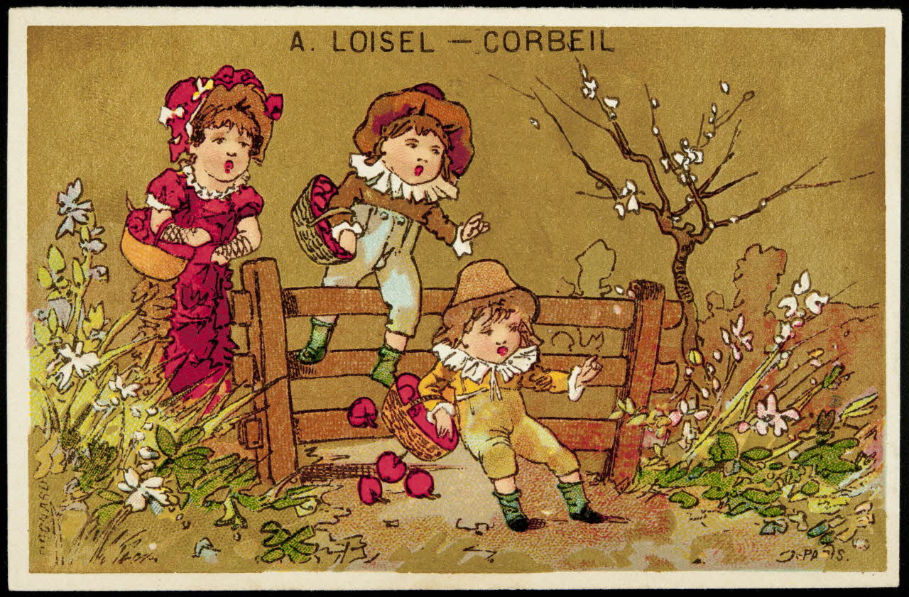 Bognard carte réclame chromo Paris 1876-1890 1995.1.1667.3 Photo