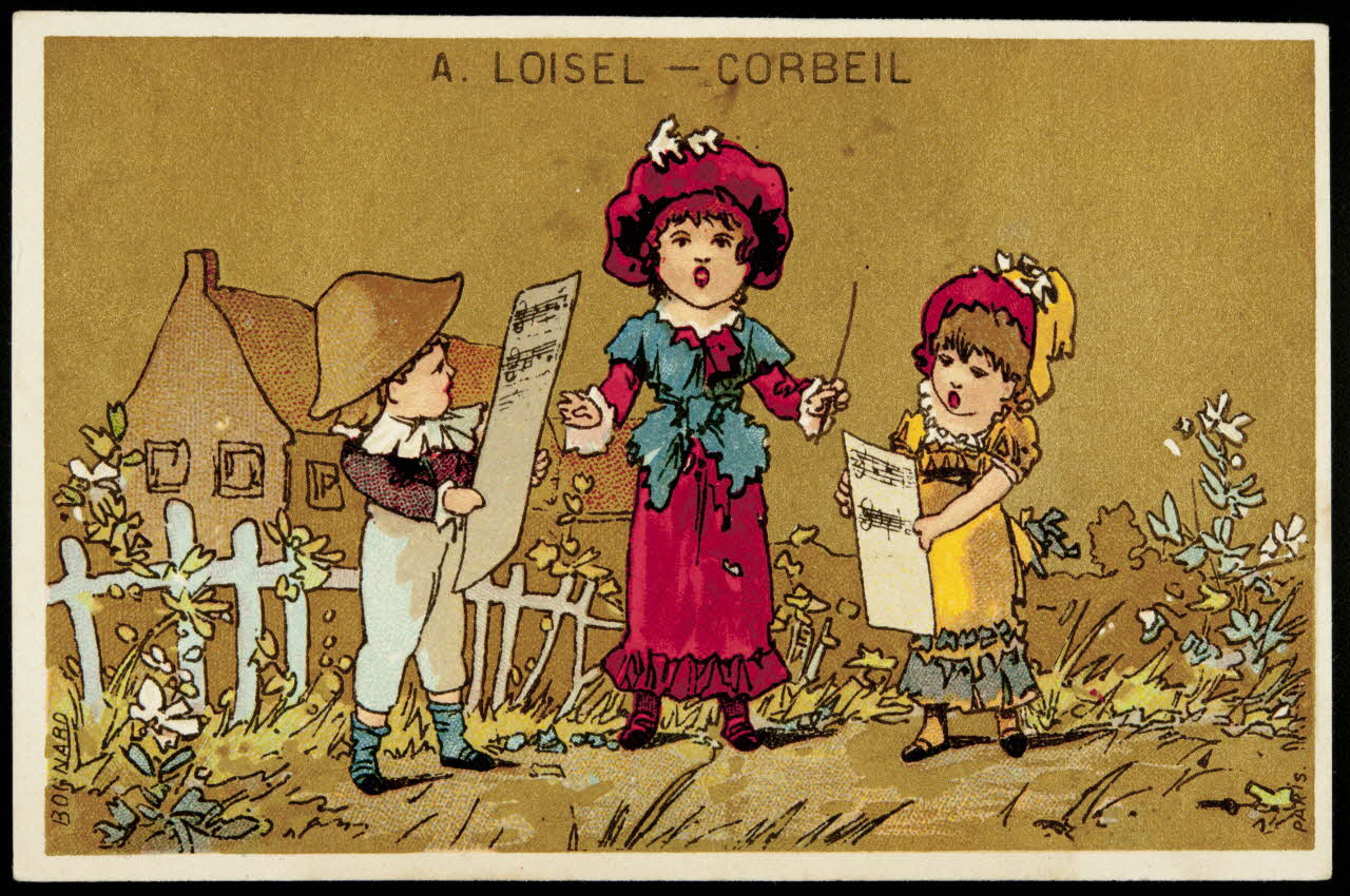 Bognard carte réclame chromo Paris 1876-1890 1995.1.1667.4 Photo