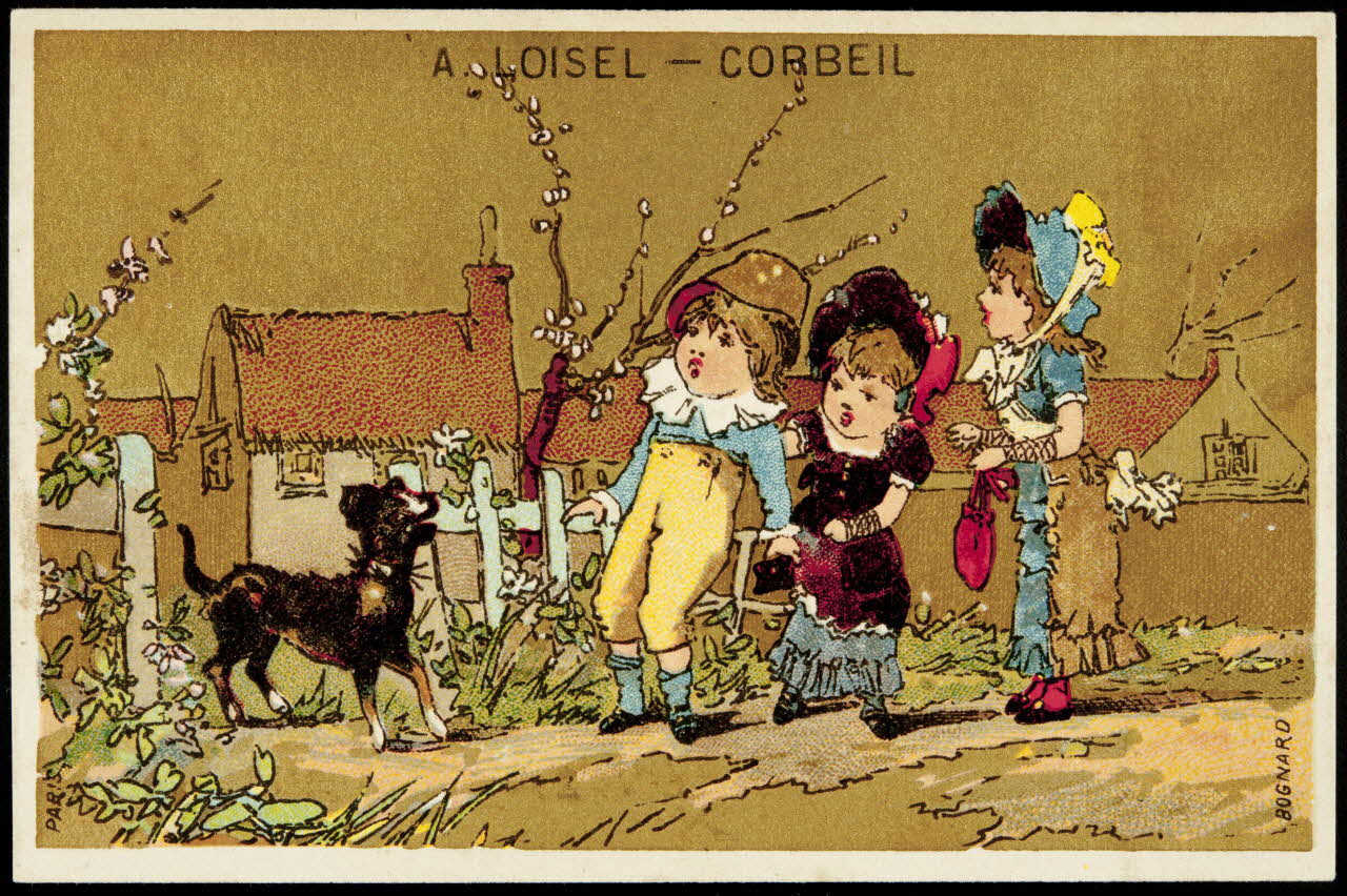 Bognard carte réclame chromo Paris 1876-1890 1995.1.1667.6 Photo