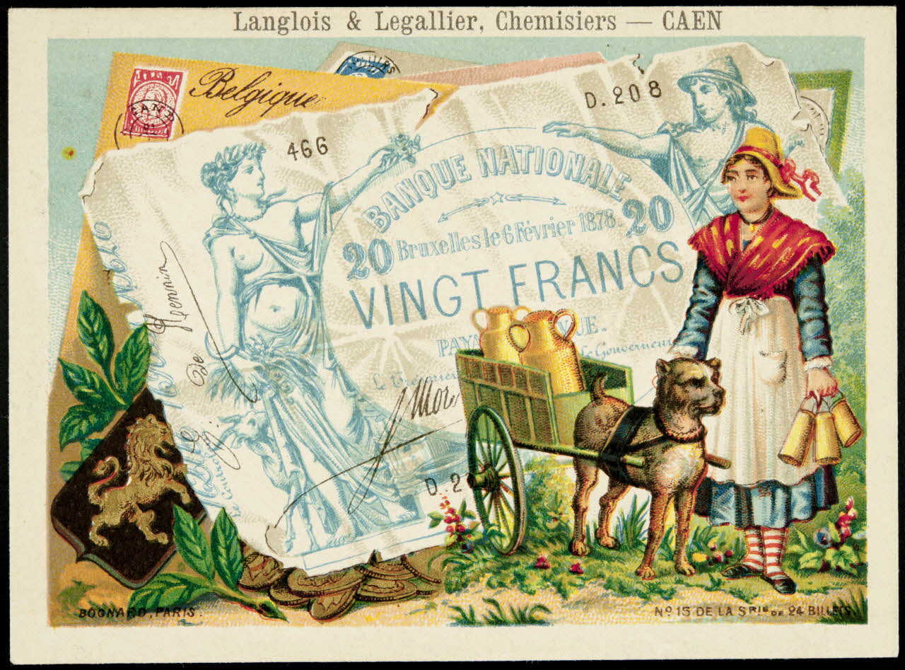 Bognard carte réclame chromo Paris 1876-1890 1995.1.1668.15 Photo