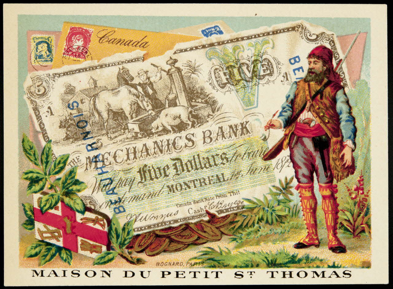 Bognard carte réclame chromo Paris 1876-1890 1995.1.1668.18 Photo