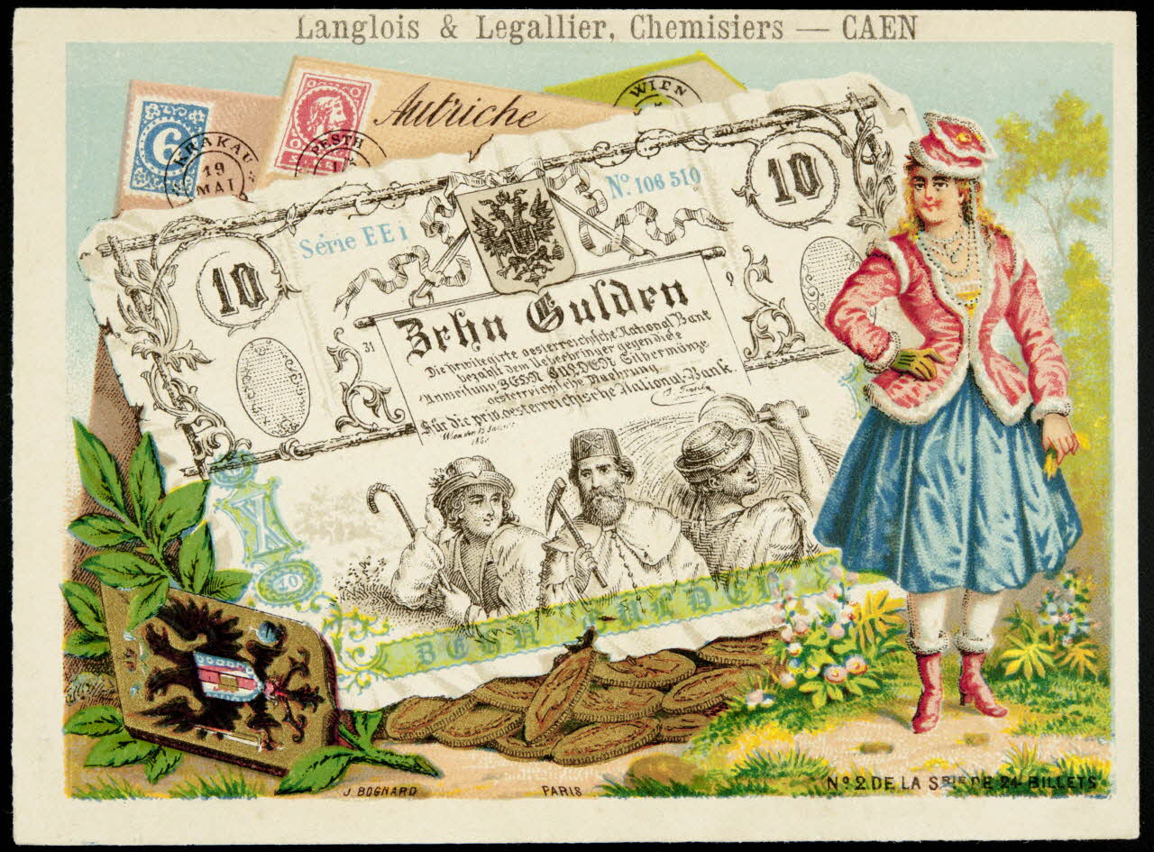 Bognard carte réclame chromo Paris 1876-1890 1995.1.1668.2 Photo