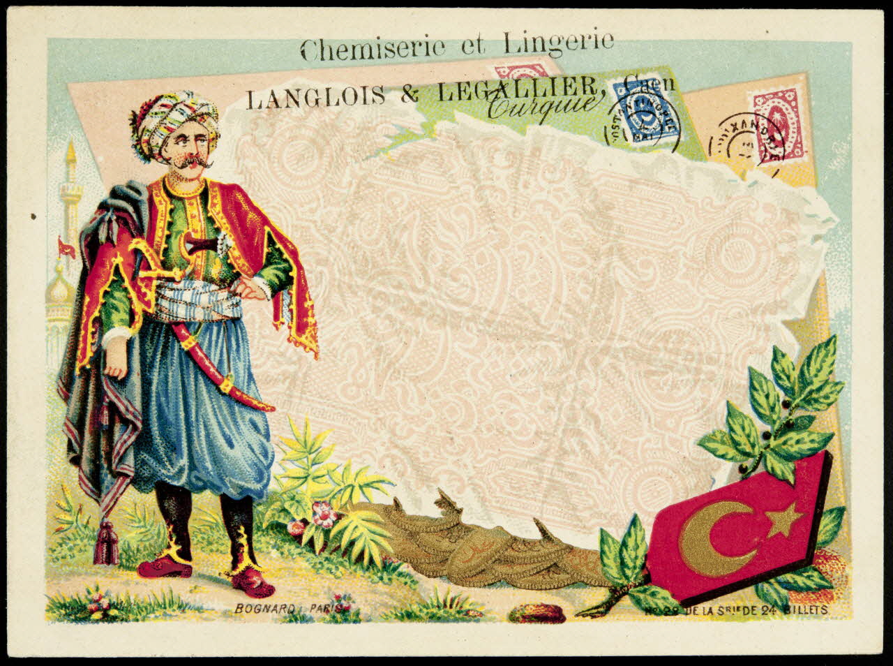 Bognard carte réclame chromo Paris 1876-1890 1995.1.1668.22 Photo