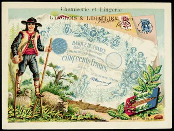 Bognard carte réclame chromo Paris 1876-1890 1995.1.1668.23 Photo