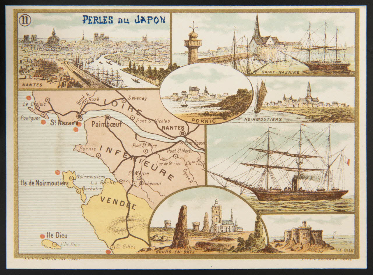 Normand A. ; Normand H. ; Bognard carte réclame chromo Paris 1876-1890 1995.1.1669.11 Photo