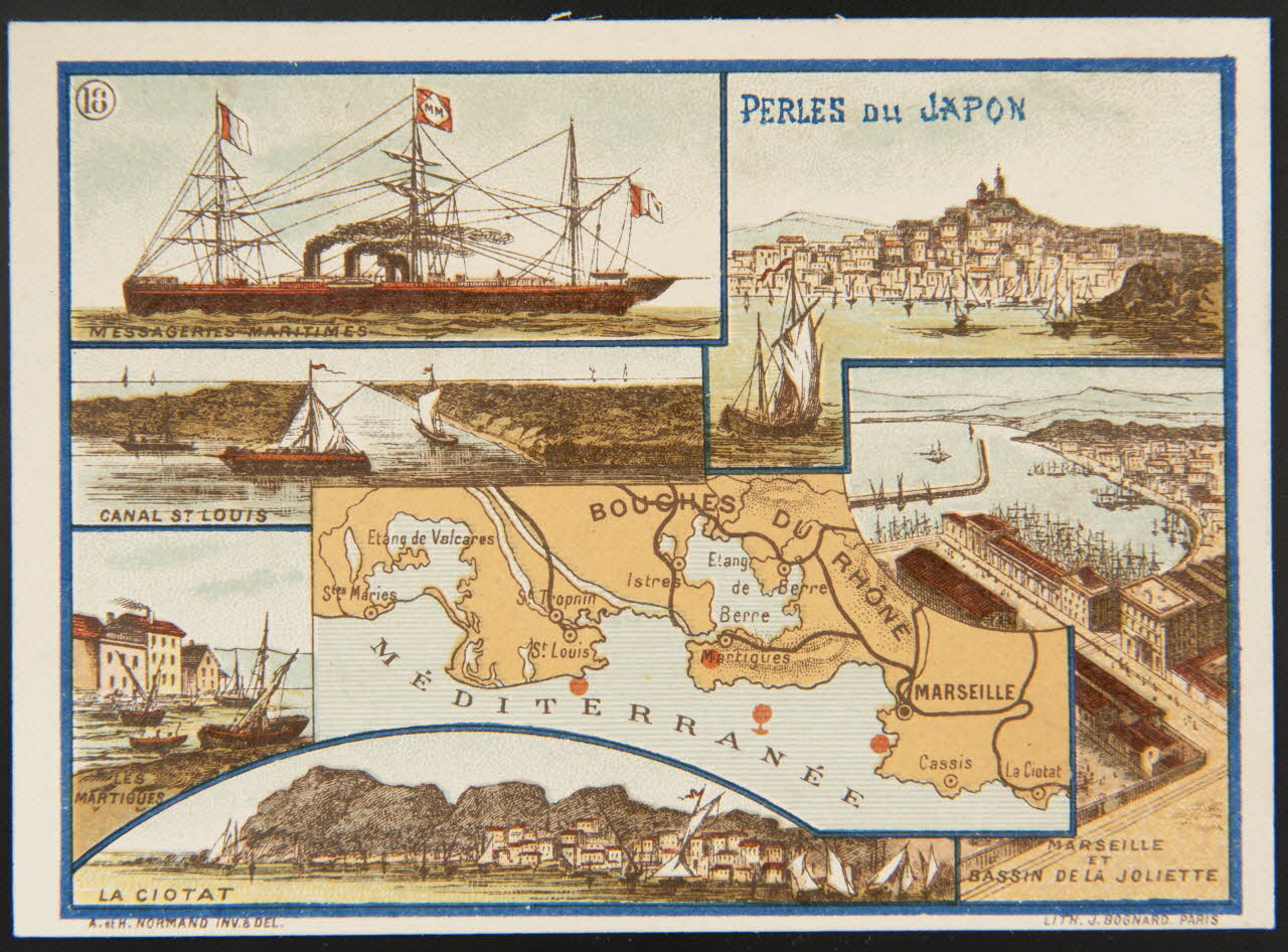carte réclame LES COTES DE FRANCE  (18) DES ETANGS DE VALCARES A LA CIOTAT 1995.1.1669.18 Photo