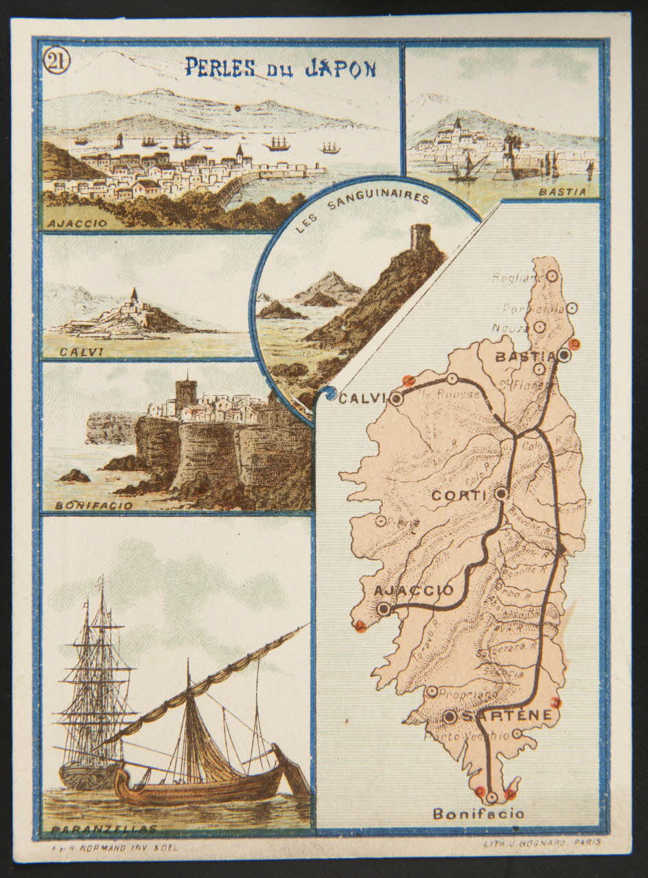 carte réclame LES COTES DE FRANCE  (21) ILE DE CORSE 1995.1.1669.21 Photo