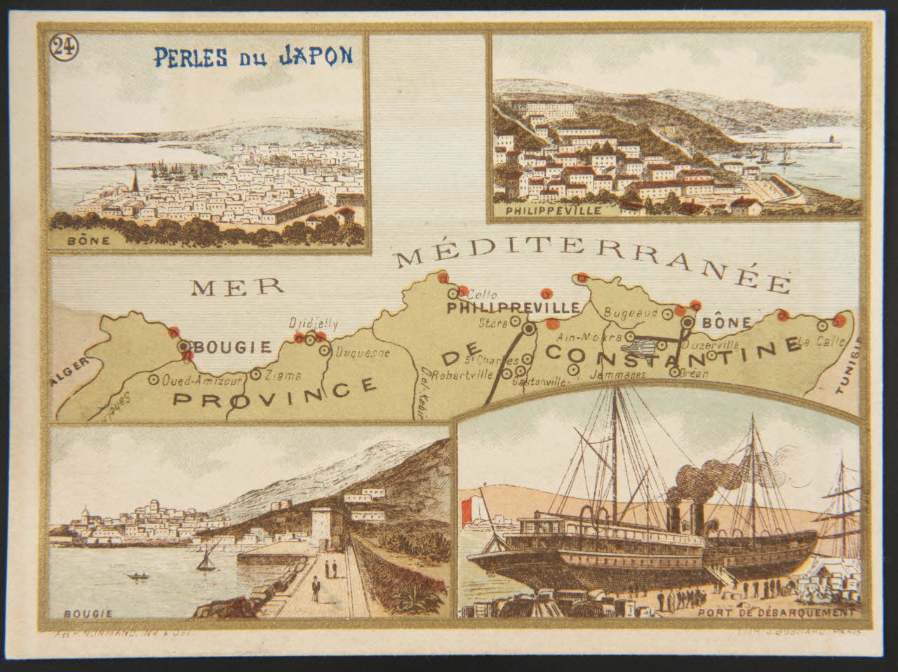 carte réclame LES COTES DE FRANCE  (24) ALGERIE 1995.1.1669.24 Photo