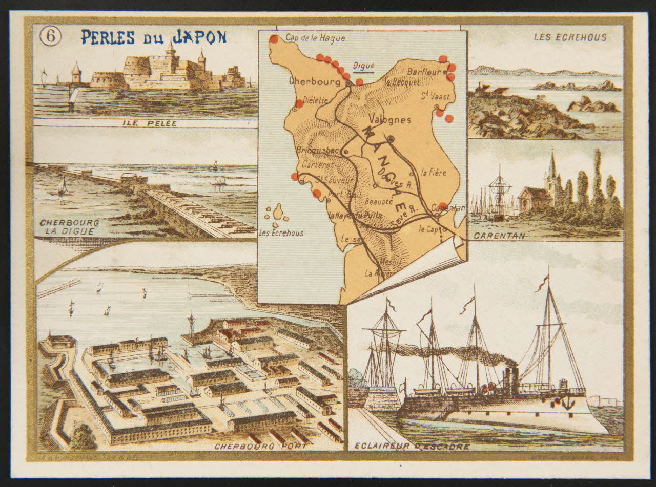 Normand A. ; Normand H. ; Bognard carte réclame chromo Paris 1876-1890 1995.1.1669.6 Photo