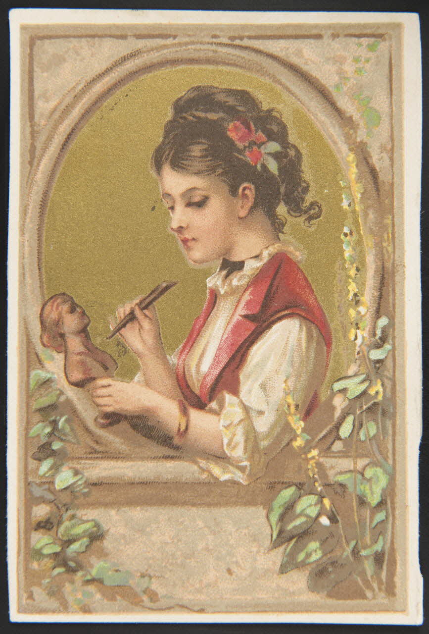 Testu & Massin carte réclame chromo Paris 1880-1900 1995.1.1729.3 Photo