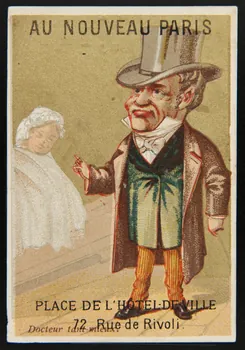 Mertens Léon ; Bonjour carte réclame chromo Bruxelles 1920 1995.1.1752.12 Photo