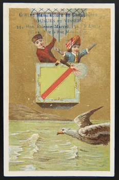 Mertens Léon carte réclame chromo Paris 1920 1995.1.1755.2  Photo