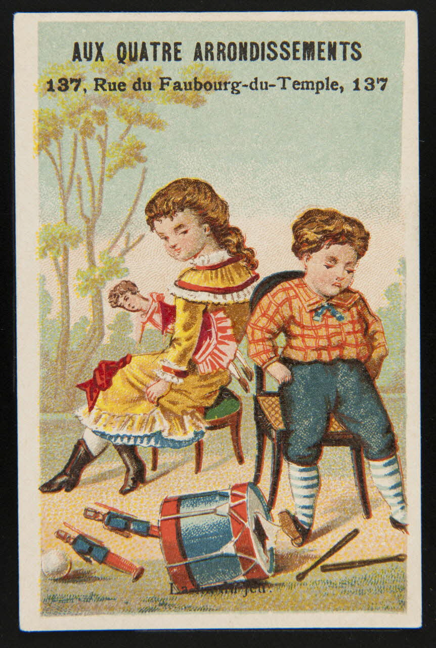 Mertens Léon ; Ad. Mertens carte réclame chromo Paris 1920 1995.1.1756.2 Photo