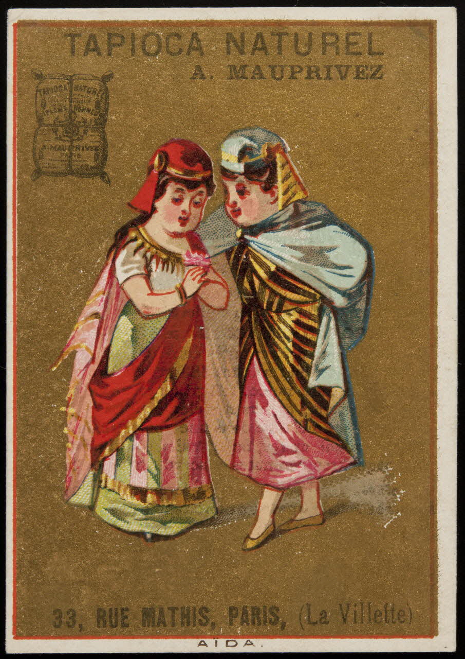 Mertens Léon carte réclame chromo Paris 1920 1995.1.1759.1  Photo