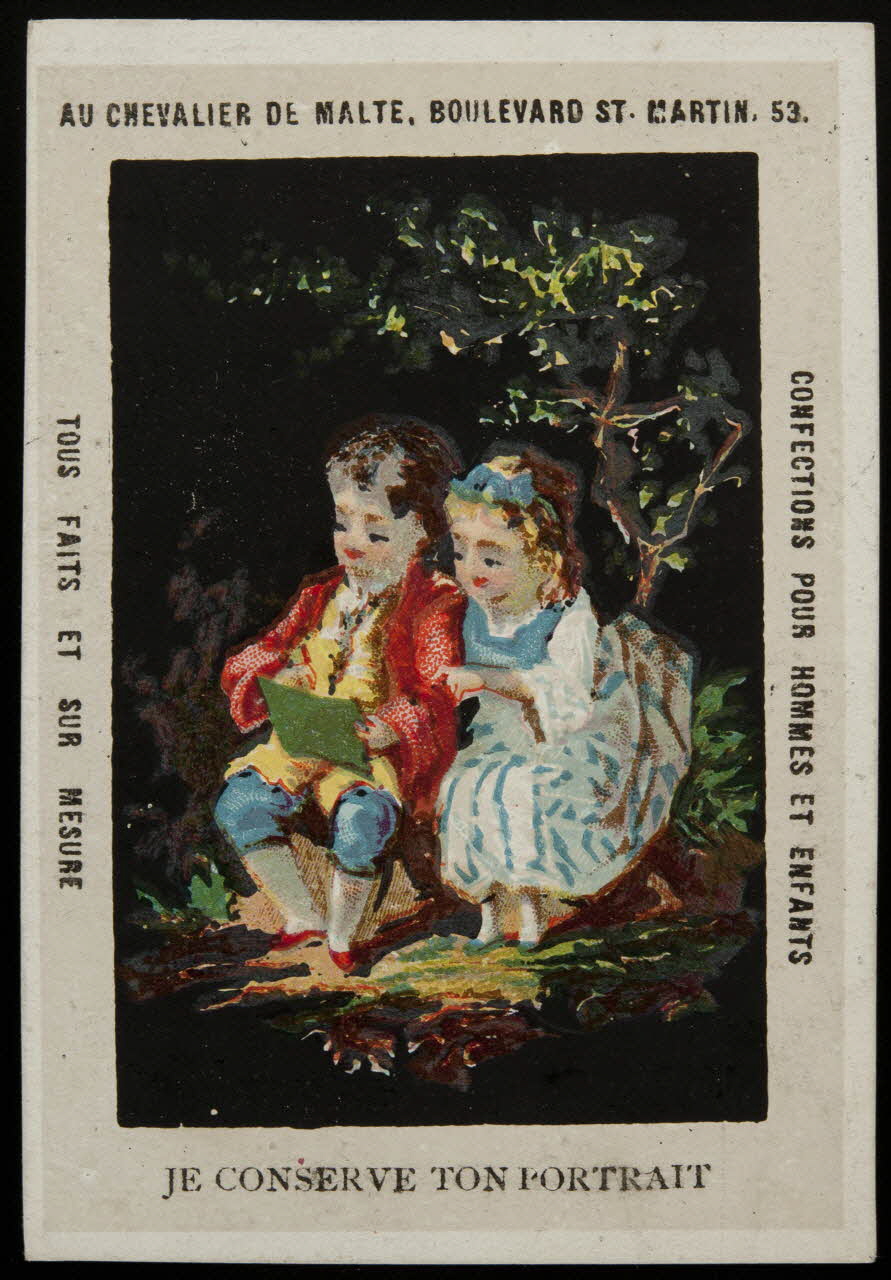 Mertens Léon ; Dorfer carte réclame chromo Paris 1920 1995.1.1761.4 Photo