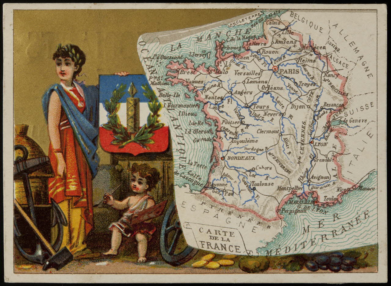 Mertens Léon ; Muguet carte réclame chromo Lyon 1920 1995.1.1763.14 Photo