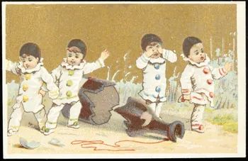 Mertens Léon carte réclame chromo Paris 1920 1995.1.1767.3 Photo