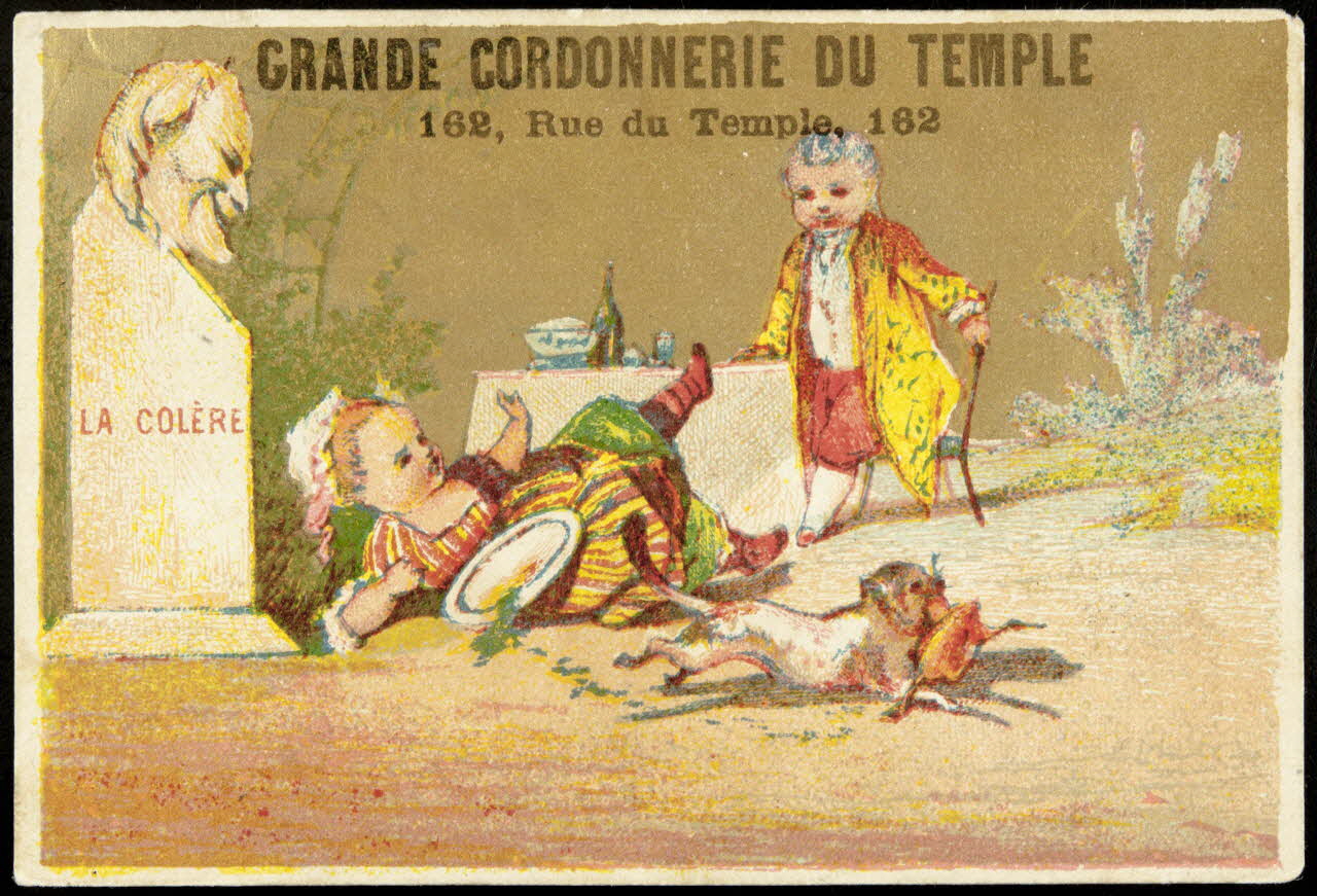 Ad. Mertens carte réclame chromo Paris 1920 1995.1.1772.2 Photo