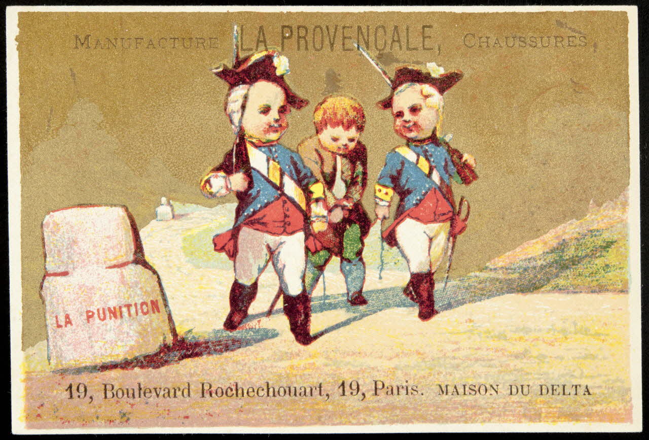 Mertens Léon ; Cauville carte réclame chromo Paris 1920 1995.1.1772.7 Photo