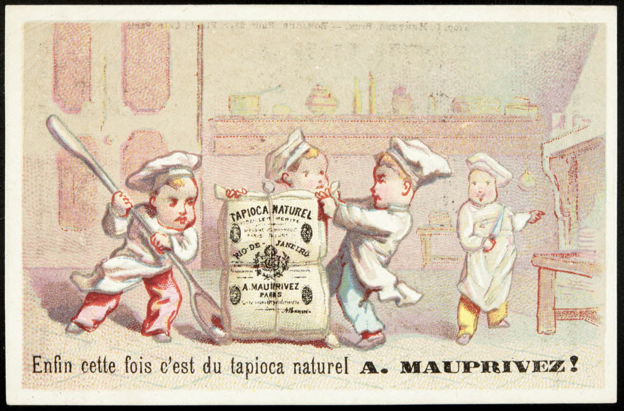 Mertens Léon ; Bonjour G. carte réclame chromo Bruxelles 1920 1995.1.1773.2 Photo