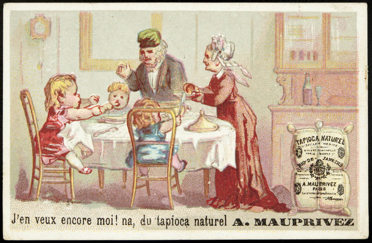 Mertens Léon ; Bonjour G. carte réclame chromo Bruxelles 1920 1995.1.1773.3 Photo