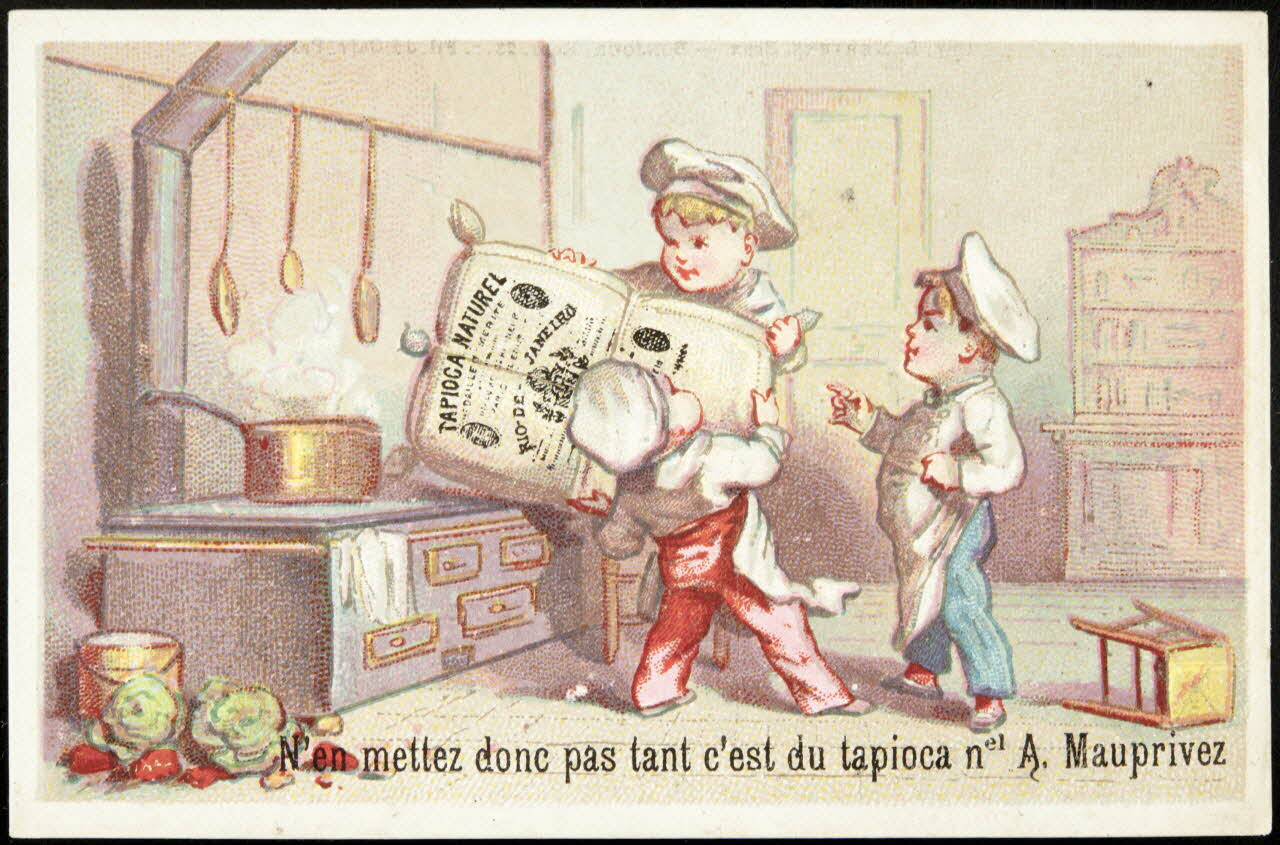 Mertens Léon ; Bonjour G. carte réclame chromo Bruxelles 1920 1995.1.1773.4 Photo