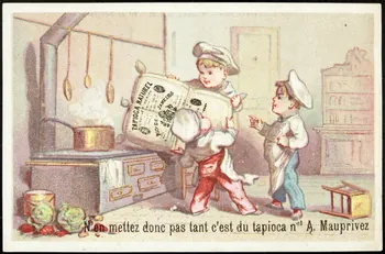 Mertens Léon ; Bonjour G. carte réclame chromo Bruxelles 1920 1995.1.1773.4 Photo
